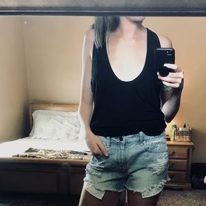 Scoop neck racer back tank